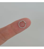 Cerrahi Çelik Silver Renk Burgu Tragus Helix Piercing Kıkırdak (Çok Renkli)