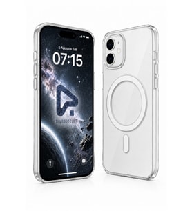 Şeffaf Mika Sararmaz Sert Magsafe Kılıf iPhone 11