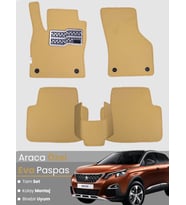 Peugeot 3008 (2017-2020) Uyumlu EVA Paspas Tam Set – Birebir Uyum,Araca Özel Tasarım,Su Geçirmez