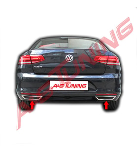 Volkswagen Passat B8 Egzoz Çerçevesi 2015-2018 Arası P.Çelik