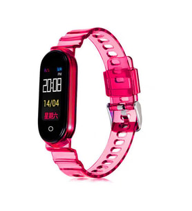 Lexroo Xiaomi Mi Band 6 KRD-27 Silikon Kordon - Pembe