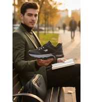 Enoch Erkek Hava Kanallı Yüksek Tabanlı Günlük Spor Ayakkabı Sneaker