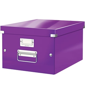 Leitz 60440062 Wow C&S Orta Boy Kutu, Metalik Mor (Çok Renkli)