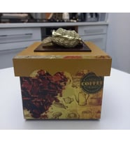 aay.ahsap.boyama Kahverengi-Sarı, Ahşap Boyama, Tasarım Bisküvi Kutusu