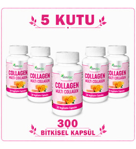 Collagen Multi Collagen 5 Kutu 300 Bitkisel Kapsül – Kolajen Takviye Edici Gıda