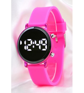 Pinkoli Pembe Led Büyük Kız Çocuk Kol Saati ST-304123