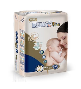 Pedo Plus Bebek Bezi Beden:2 (3-6KG) Mini 40 Adet Jumbo Pk
