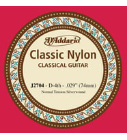 D'Addario J2704 Student Nylon Klasik Gitar Tek Tel (D-Re - Normal Tension - Naylon)