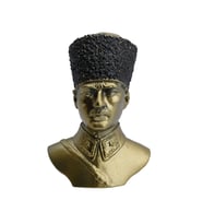 Özel Tasarım Kalpaklı Ata Heykeli - Ata Biblo - Kalpaklı Ata Figür - Ata Heykel