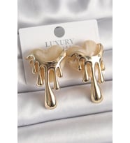 Pirinç Gold Renk Beyaz Sedefli Akan Kalp Model Kadın Küpe TJ-BKP9893