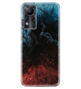 INFINIX Note 11 Pro Note 10 Hot 9 Play Kılıf Desemli Silikon Red Blue Black Abstact 1386