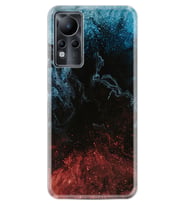 INFINIX Note 11 Pro Note 10 Hot 9 Play Kılıf Desemli Silikon Red Blue Black Abstact 1386