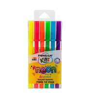 Pensan Kidz Keçeli Boya Kalemi 6 Neon Renk 