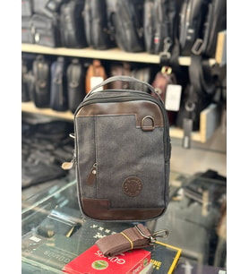 TRG POLO KETEN KUMAŞ EL OMUZ ÇANTASI (Kahverengi)