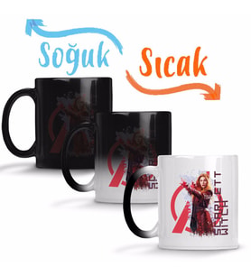 Avangers Scarlett Witch Sihirli Kupa Bardak Porselen