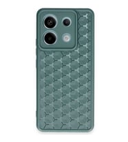 Xiaomi Redmi Note 13 Pro 5g Kılıf Petek Silikon Kapak - Koyu Yeşil