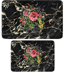 2'li Takım Banyo Paspası, Kaymaz Taban, Makinede Yıkanabilir (40x60_50x80)