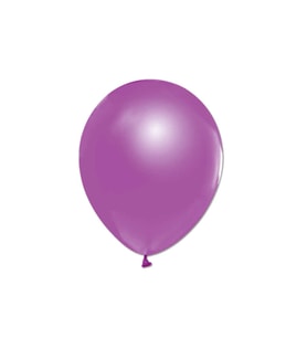 Metalik  Balon 12 İnç Baskısız (100 Adet)  Mor