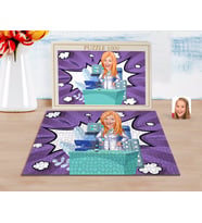 BK Gift Kişiye Özel Kadın Eczacı Karikatürlü 1000 Parça Profesyonel Puzzle-4