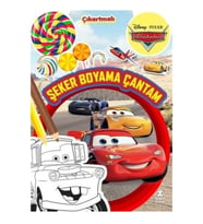 Disney Pixar Arabalar - Şeker Boyama Çantam - Çıkartmalı