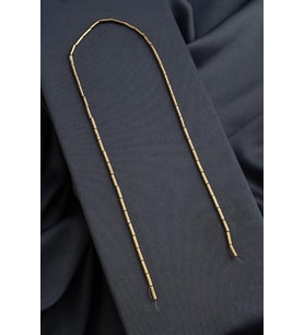 Hematit Doğal Taş Parlak Antik Sarı 2x8mm Dizi