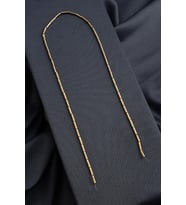 Hematit Doğal Taş Parlak Antik Sarı 2x8mm Dizi