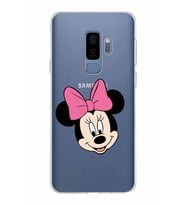 Samsung Galaxy S9 Plus Kapak Minnie Mouse Tasarımlı Şeffaf Silikon Kılıf