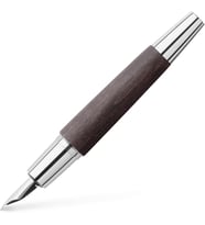 Faber-Castell E-Motion Krom/Ahşap Dolmakalem, Siyah (M)