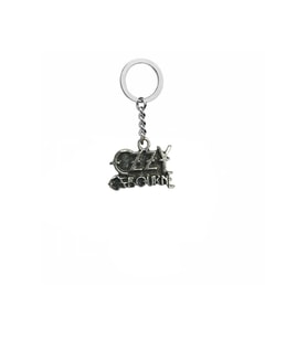 Ozzy Osbourne Logolu Metal Anahtarlık – Gümüş Renk  Unisex Rock & Metal Tarzı Hediyelik Aksesuar