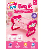 Candy & Ken Beşik - Ev Eşyaları Seti - Sallanan Beşik - Ev Beşiği