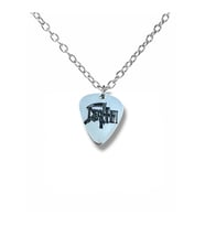 Death Death Metal Grubu Pena Şeklinde Çift Taraflı Rock İşaretli Unisex Metal Kolye (Gümüş)