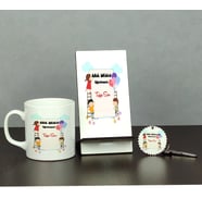 Ana Okulu Öğretmeni Üçlü Set (Kupa + Telefon Standı + Anahtarlık) 002