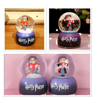 Harry Potter İçi Dönmeli Üflemeli Işıklı Müzikli Kar Küresi Büyük Boy Alk3115