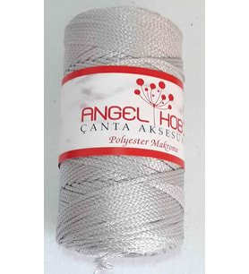 Angel Çanta Aksesuar Angel Açık Gri Renk Polyester Makrome No:24