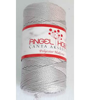 Angel Çanta Aksesuar Angel Açık Gri Renk Polyester Makrome No:24