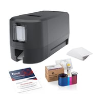 ENTRUST DATACARD DSE Çift Yüz Baskılı PVC Kart Yazıcı Tam panel Ribon 2adet+Yazılım+100adet PVC Kart