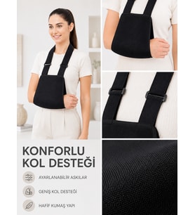 Lexroo Pratik Kol Askısı Ayarlanabilir Kol Destekleyici Omuz ve Kol Askısı