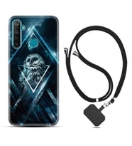 Realme 5i 5 Pro 6i 7 Pro 8 Kılıf Boyun Askılı Silikon Old Owl 1649