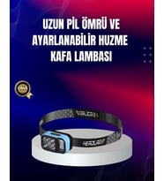 Süper Parlak LED Kafa Feneri 3 Renk 53 Mod Type C Şarjlı