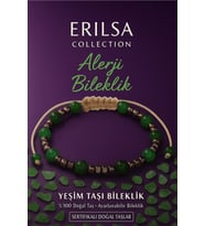 Sertifikalı Alerji ve Enerji Terapisi Bilekliği - Yeşim ve Terahertz Taşı 6mm (Çok Renkli)