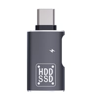ALLY Type-C To Şarj + OTG 3.0 Dönüştürücü Adaptör (Siyah)