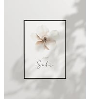 Sabr Minimal Çiçek Temalı Duvar Poster