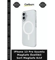 iPhone 13 Pro Uyumlu MagSafe Özellikli Sert MagSafe Kılıf Cihaz Örtüsü