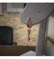 Gümüş ok model taşlı çift küpe cn12t3y