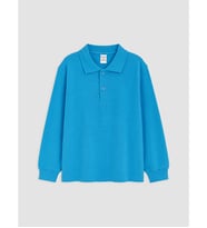 LCW baby Turkuaz Polo Yaka Erkek Çocuk Tişört