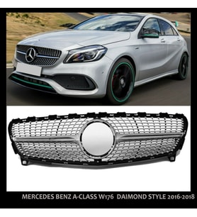 Mercedes W176 A Serisi Diamond Ön Panjur Izgara 2016-2018 Arası