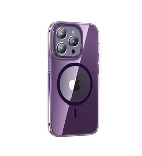 Apple iPhone 14 Pro Max Kılıf Fuya Magsafe Şarj Özellikli Kılıf (Mor)