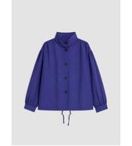 LCW Modest Mavi Dik Yaka Oversize Kadın Trençkot