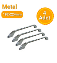 4 Adet Ezgi Krom Metal Mobilya Kulpu 192mm - 224mm
