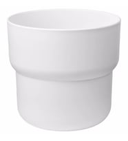Yer Saksısı Kalın Plastik, Beyaz Saksı 24 Cm ,Kalın-Bitki Saksısı Deliksiz İç*Dış Mekan